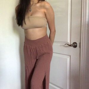 FLOWY MAUVE PINK PANTS